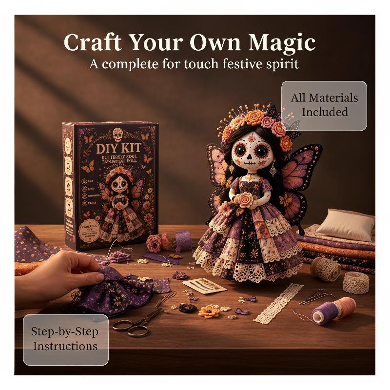 Textile Sewing Kit - Новый набор для рукоделия «День мёртвых»: