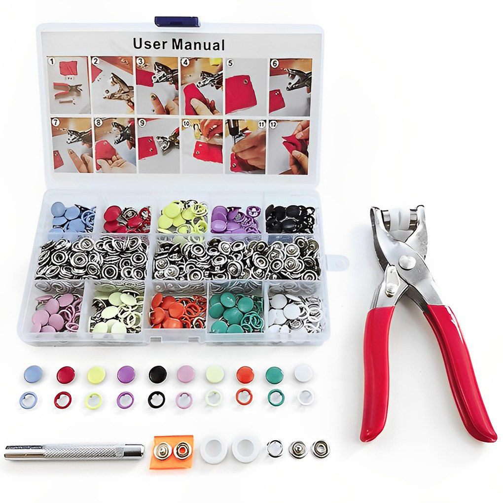 Snap Button Plier - 200 шт., металлические плоскогубцы для одежды