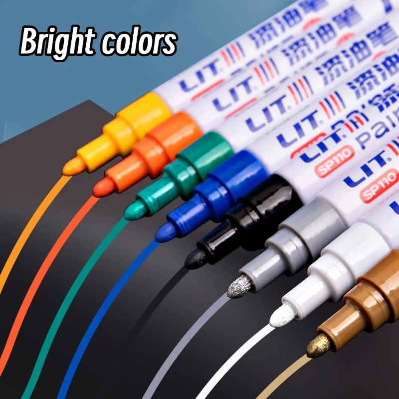 Fabric Marking Pen - Цветные маркеры 3 мм, 12 цветов,