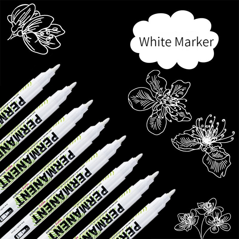 Набор белых маркеров (1/5/20 ш – обзор и цена Fabric Marking Pen