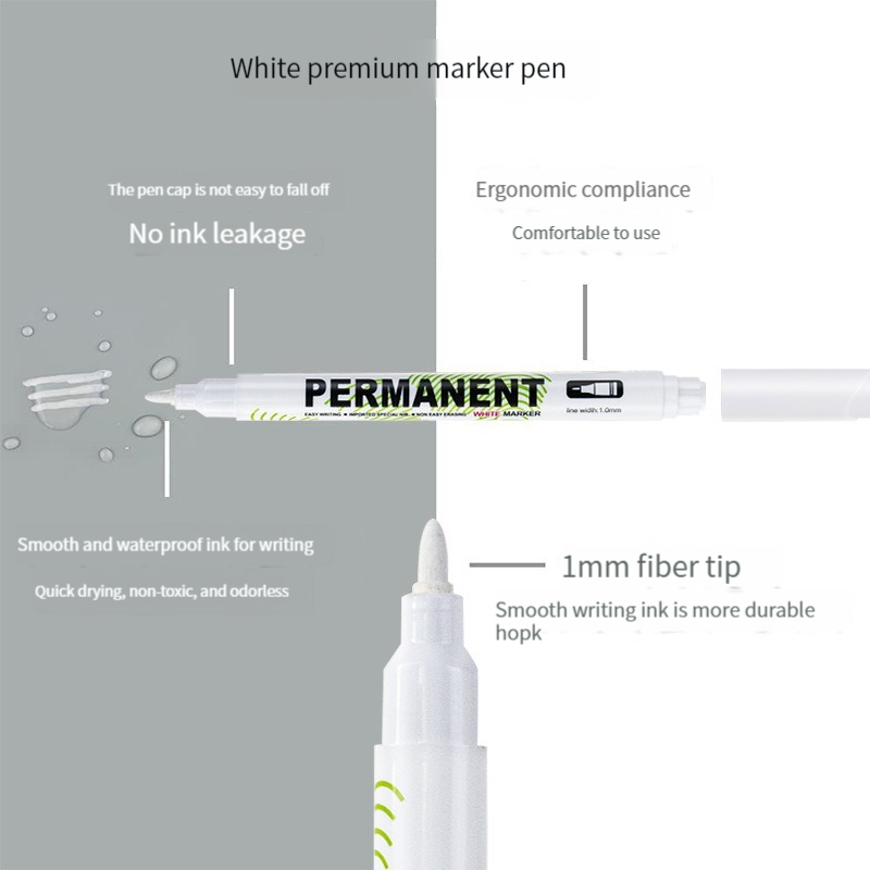 Набор белых маркеров (1/5/20 ш – обзор и цена Fabric Marking Pen