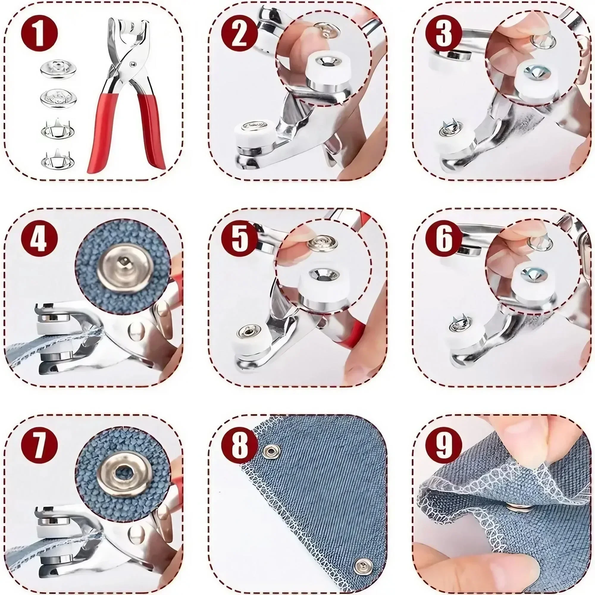 Набор из 201 металлической кно – обзор и цена Snap Button Plier