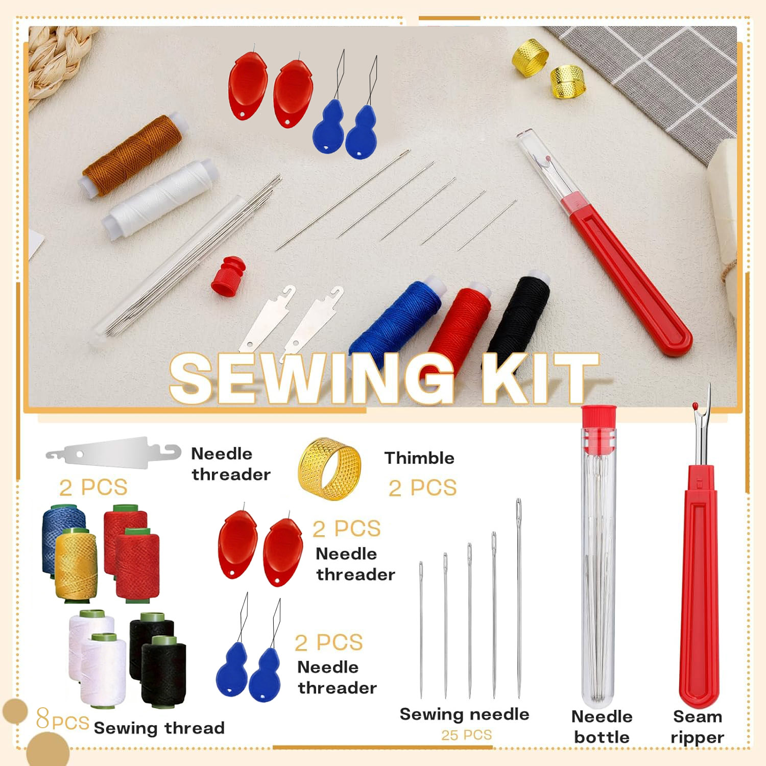 Набор из 43 швейных игл с боль – обзор и цена Sewing Repair