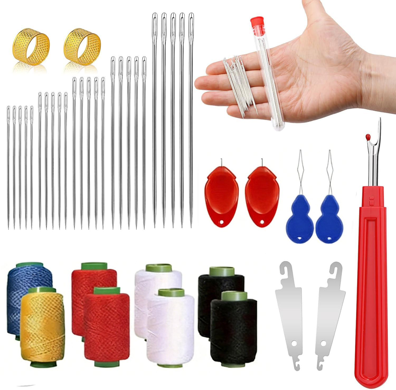 Набор из 43 швейных игл с боль – обзор и цена Sewing Repair