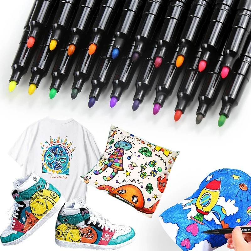 12 цветов/набор, водостойкая ц – обзор и цена Fabric Marking Pen